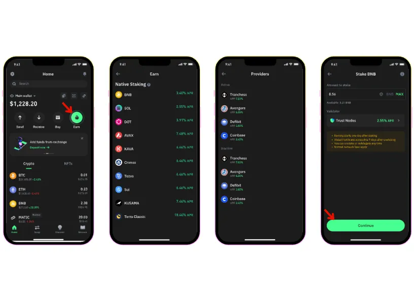 Trust Wallet 教學：質押